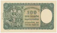 Slovensko, 100 Koruna 1940, II, vydání, série C 6, Hej.49a1 - fotografie 2