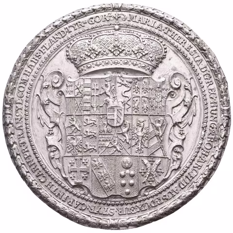 AE Otisk majestátní pečeti Marie Terezie, po roce 1742, Cín 67 mm