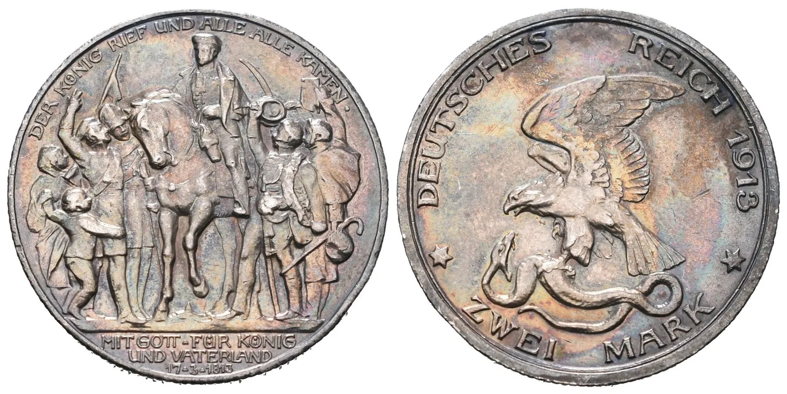Prusko, 2 Marka 1913 A - Pamětní