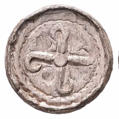 Denár (Sachsenpfennig/Randpfennig), minc. Míšeň nebo Halle, pod. Mol A