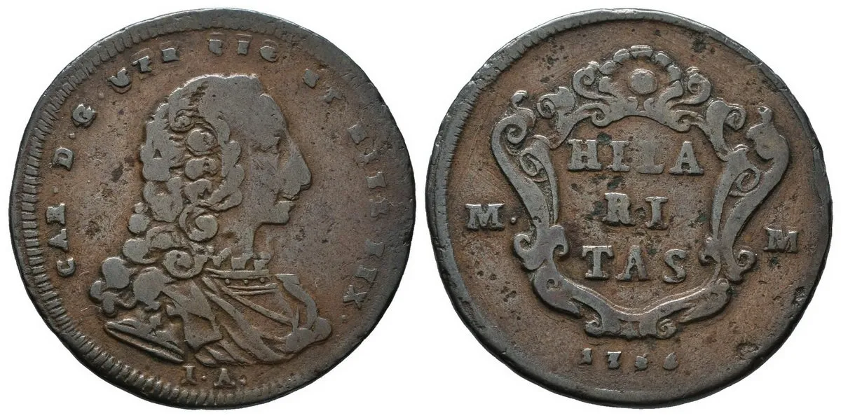 Itálie - Neapol a Sicilie, Karel III. Bourbon 1734 - 1759 — 1