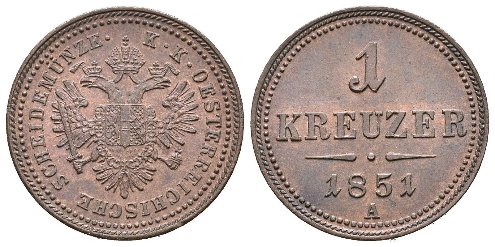 Konvenční měna, 1848 - 1857 — 1