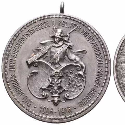 AR Medaile 1906 (Lauer) - Jubilejní střelby k 300. výročí založení priv. střel. spolku