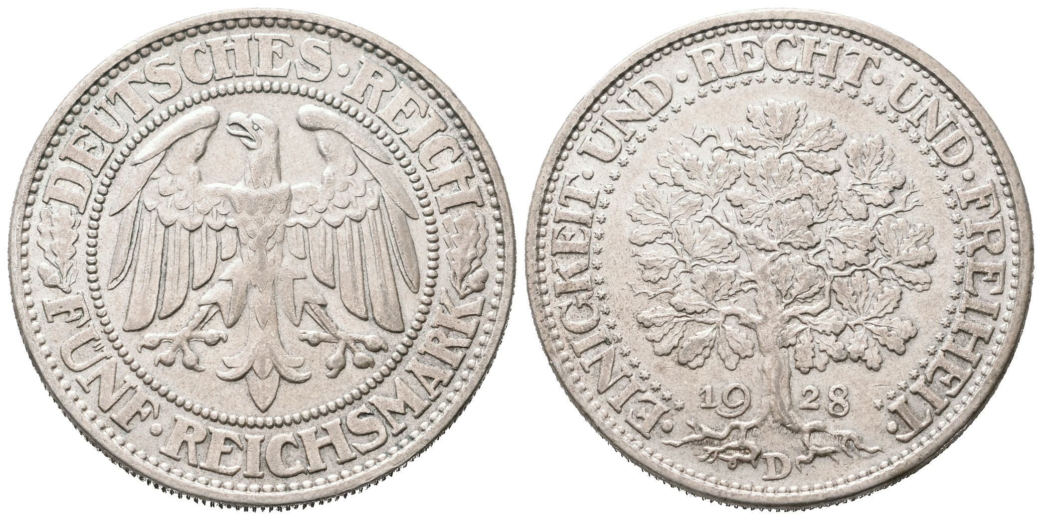 Výmar, 5 Marka 1928 D