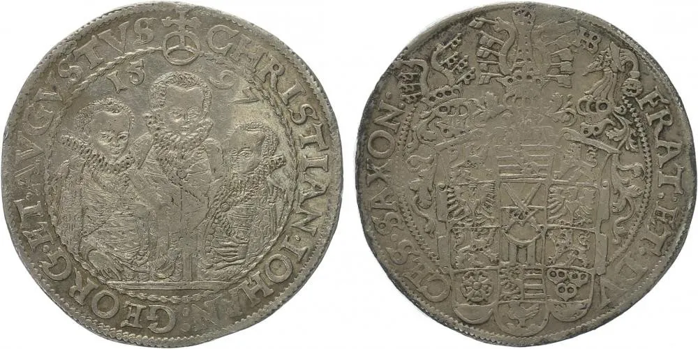 Sasko, Christian II., Johann Georg I. a August, 1591 - 1611 — 1