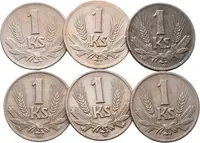 1 Koruna 1940 - 1945 včetně variant