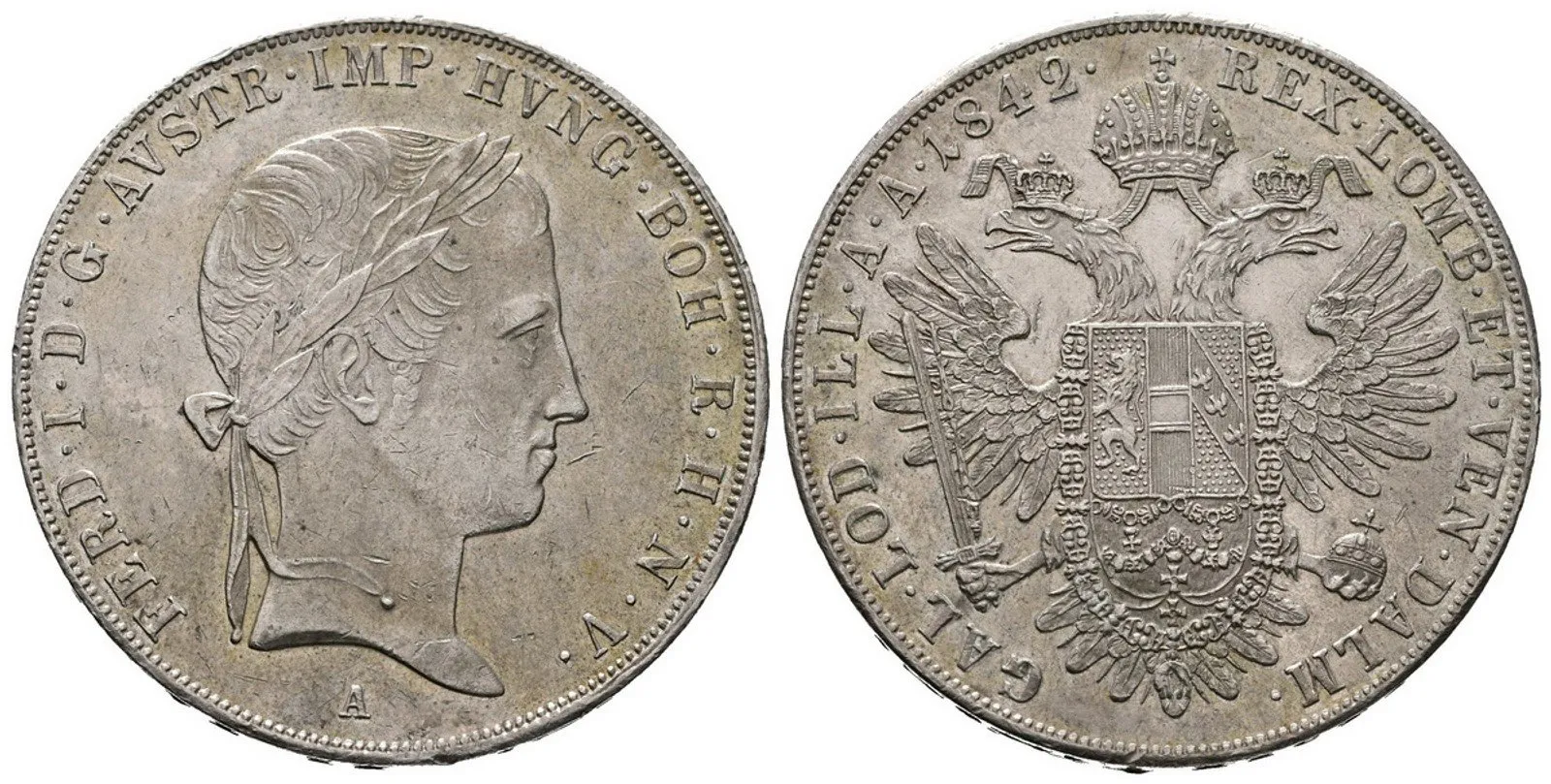 Ferdinand V., Tolar 1842 A, Vídeň
