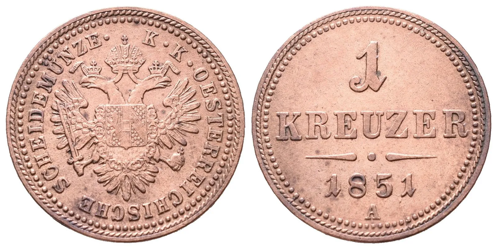 1 Krejcar 1851 A