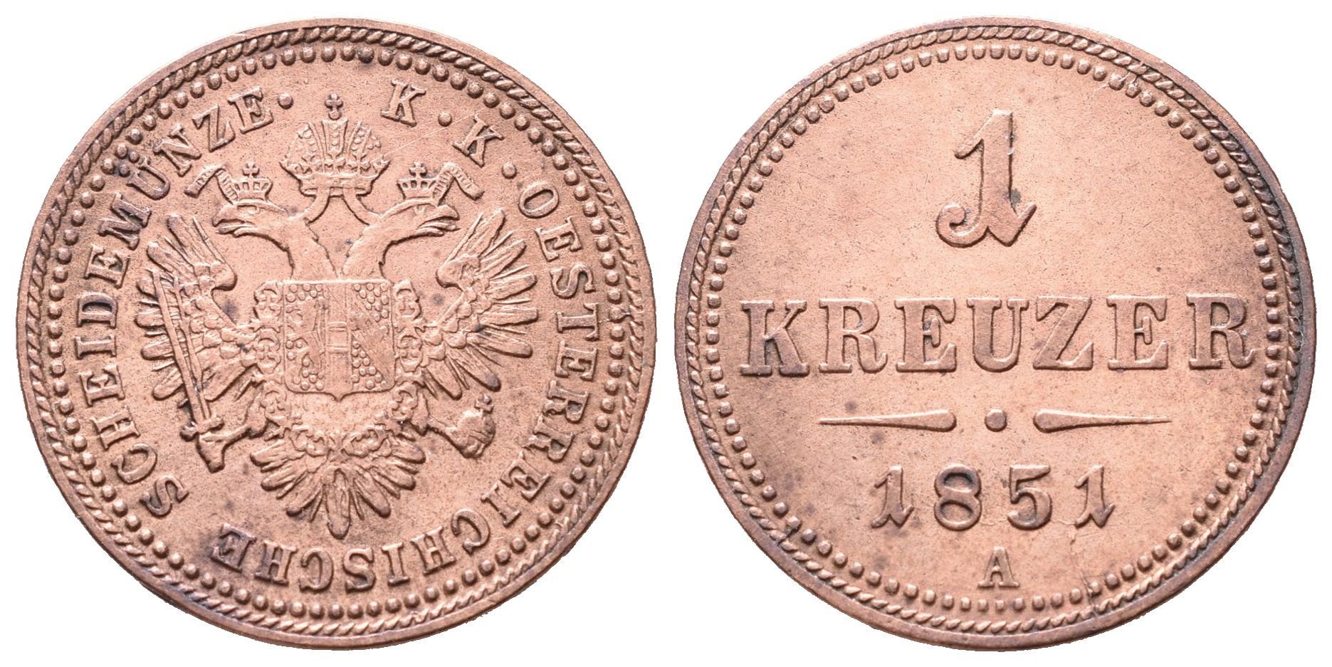 1 Krejcar 1851 A