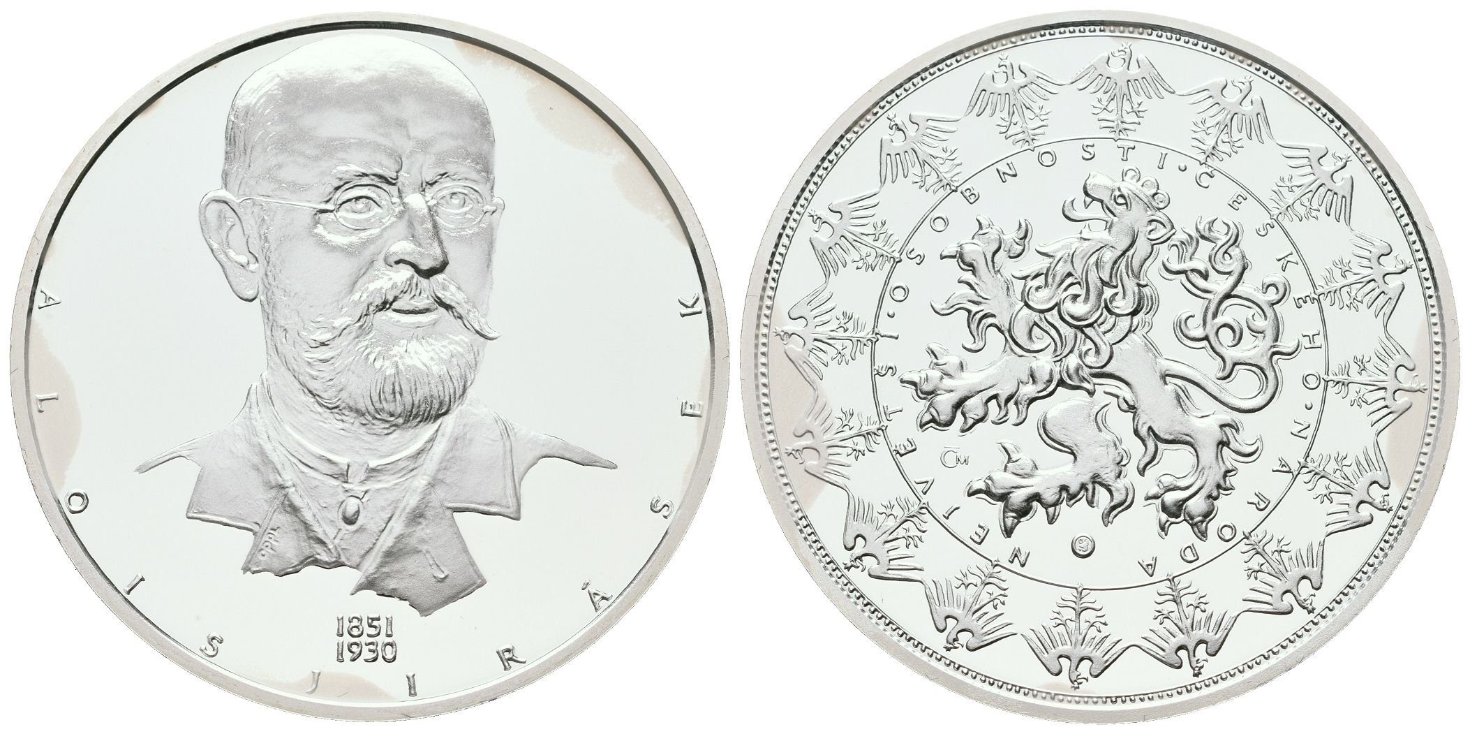 Stříbrná investiční medaile - Alois Jirásek - Ag 29 g - 999/1000 + Certifikát