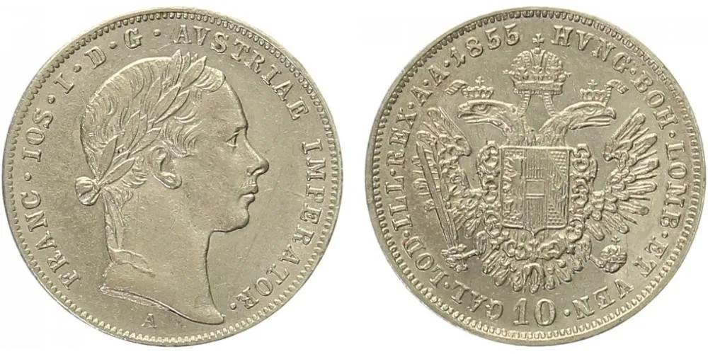 Konvenční měna, 1848 - 1857 — 1