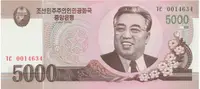 Severní Korea, 5000 Won 2008, P.66
