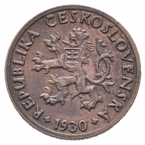 5 Haléř 1930, velmi pěkná zachovalost, patina_R!