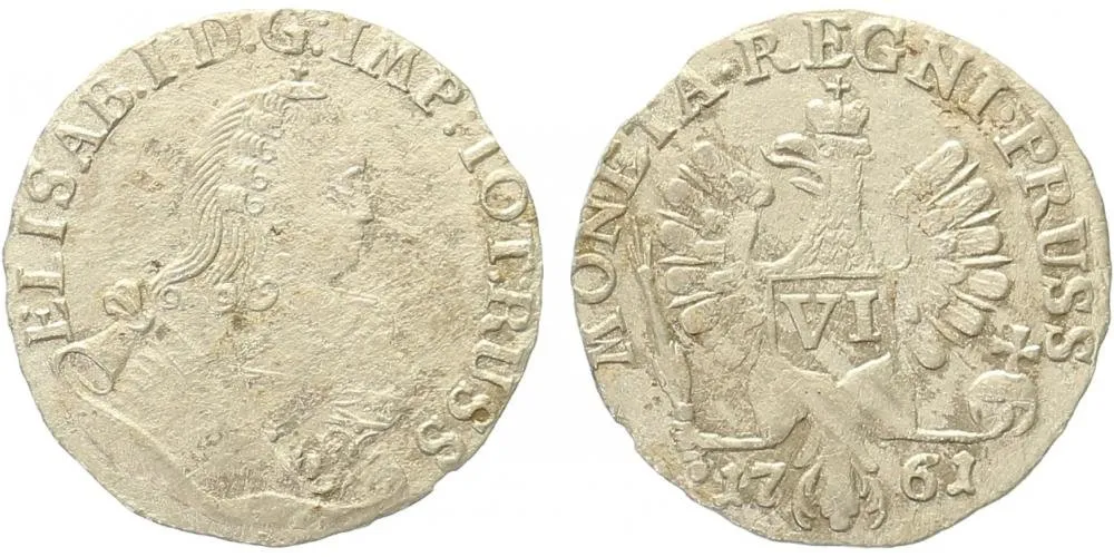 Ražby pro Prusko, Alžběta, 1741 - 1762 — 1