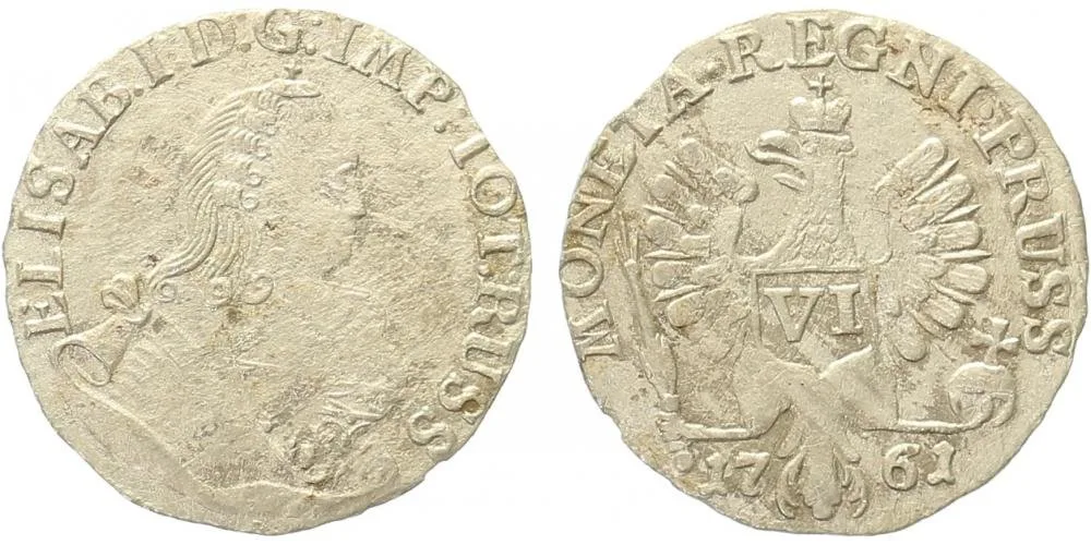 Ražby pro Prusko, Alžběta, 1741 - 1762 — 1