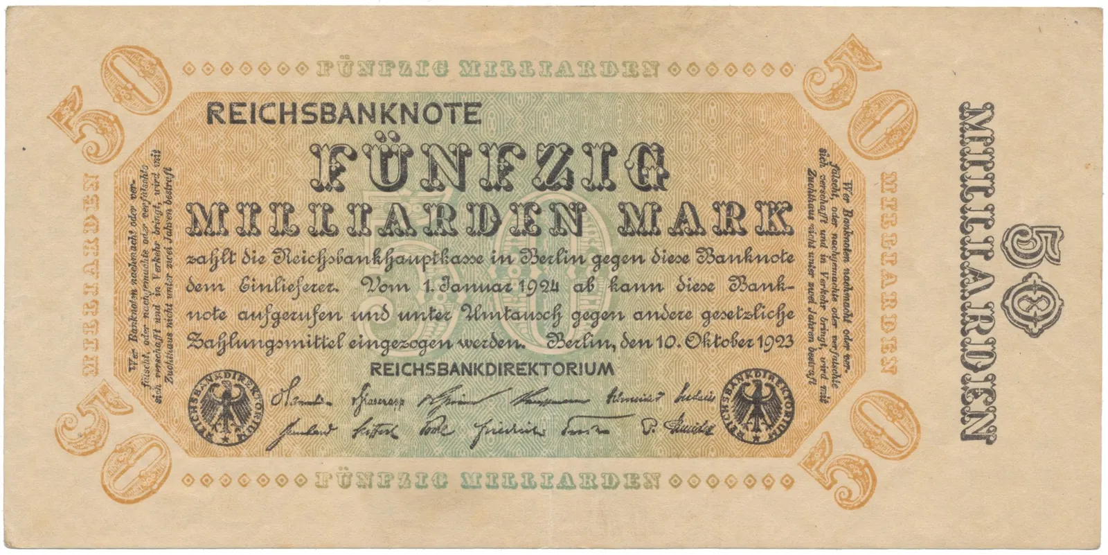 Německo, 50 Milliarden Mark 1923, Ro.116h