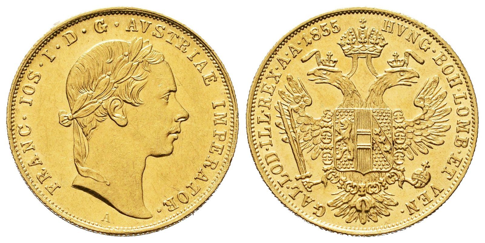Dukát 1855 A, Vídeň