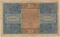 Československo, 20 Koruna 1919, serie P, Hej.10a