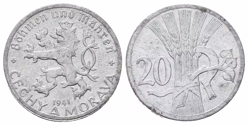 20 Haléř 1941, nádherná zachovalost