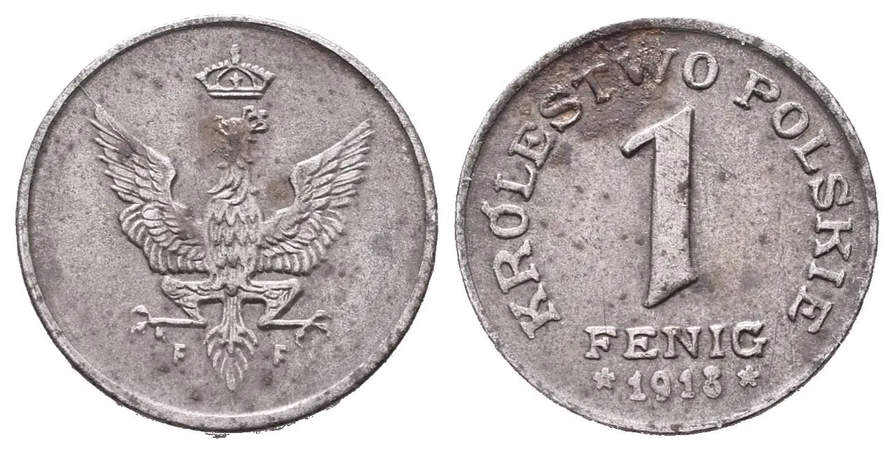 Polsko,  Fenig 1918 (Fe)
