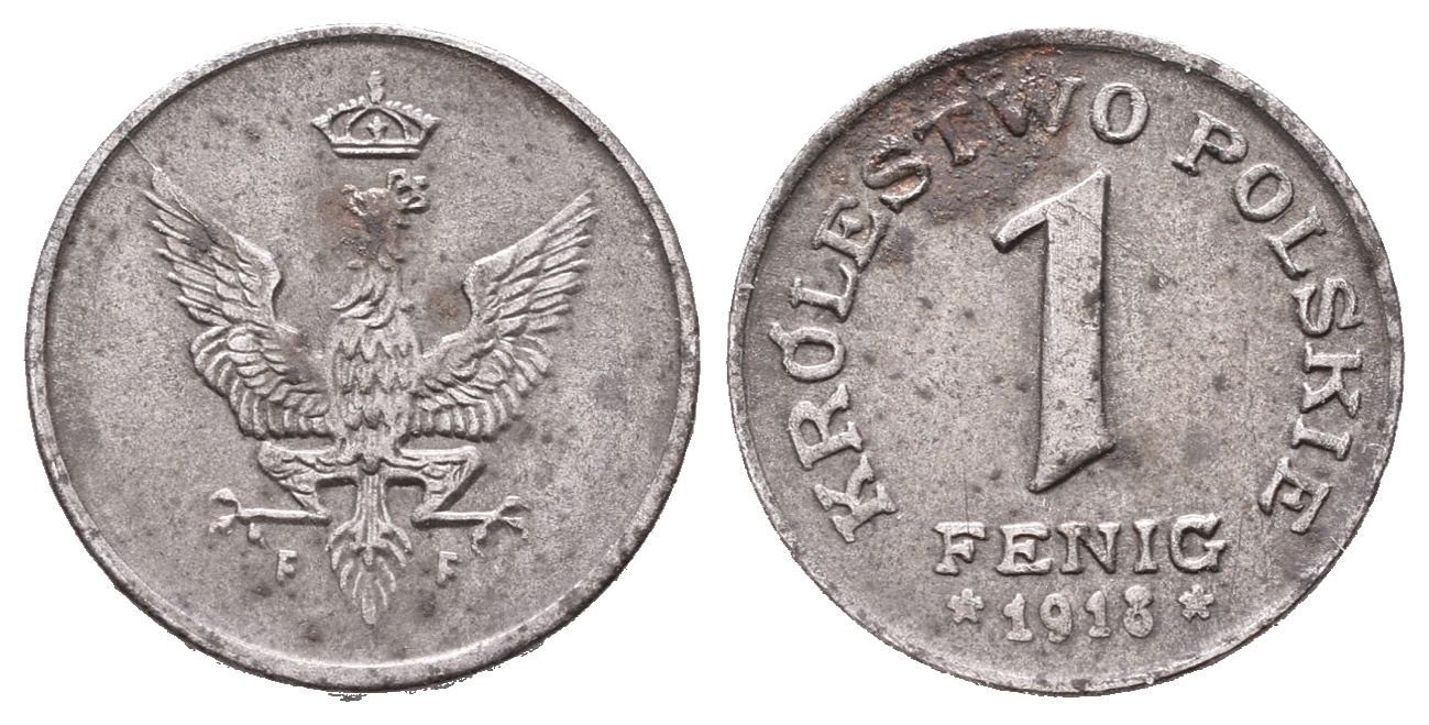 Polsko,  Fenig 1918 (Fe)