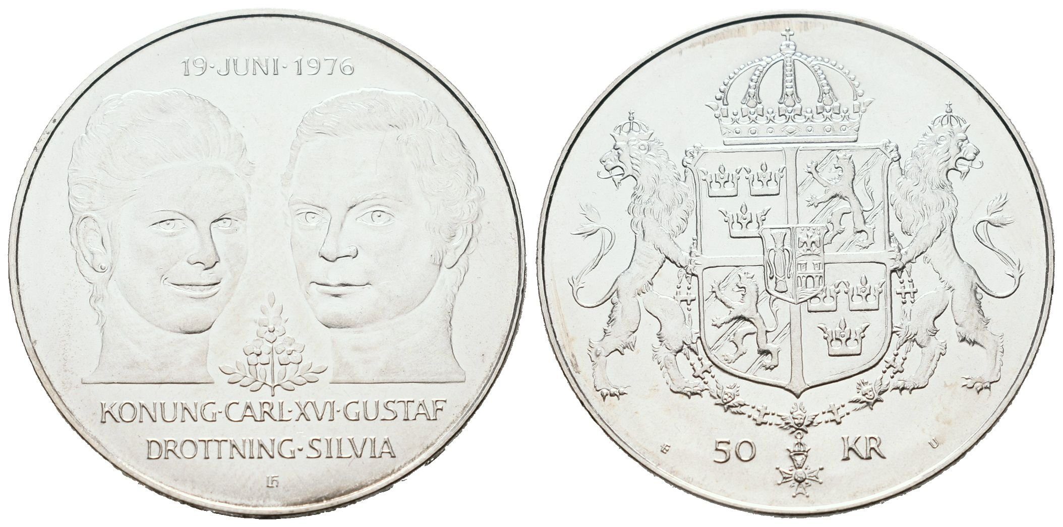Švédsko, 50 Kroner 1976