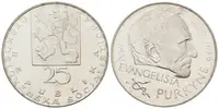 25 Kčs 1969 - Jan Evangelista Purkyně, PROOF, původní etue - fotografie 2