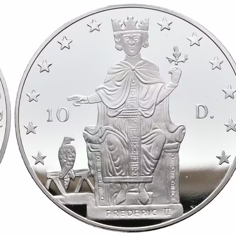 10 Diners 1996 - Friedrich II., Ag 0,925 (31,47 g), PROOF, KM.119