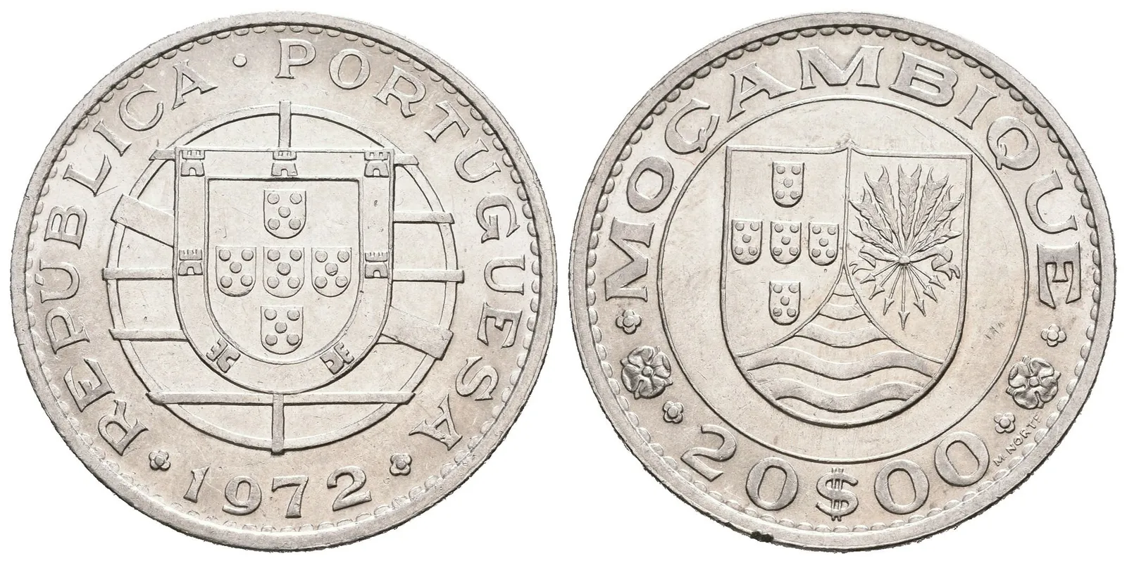 Portugalský Mozambik, 20 Escudo 1972