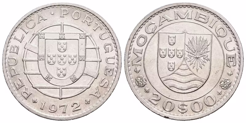 Portugalský Mozambik, 20 Escudo 1972