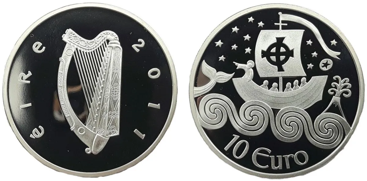 Irsko, 10 Euro 2011 - Svatý Brendan mořeplavec