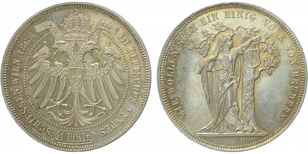 Rakouská a spolková měna, 1857 - 1892 — 1