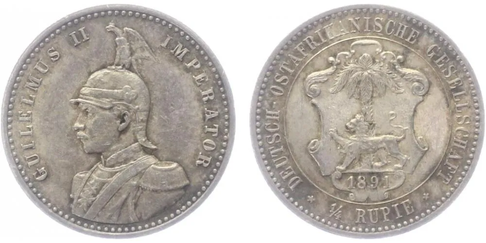 Koloniální ražby, Německá Východní Afrika — 1