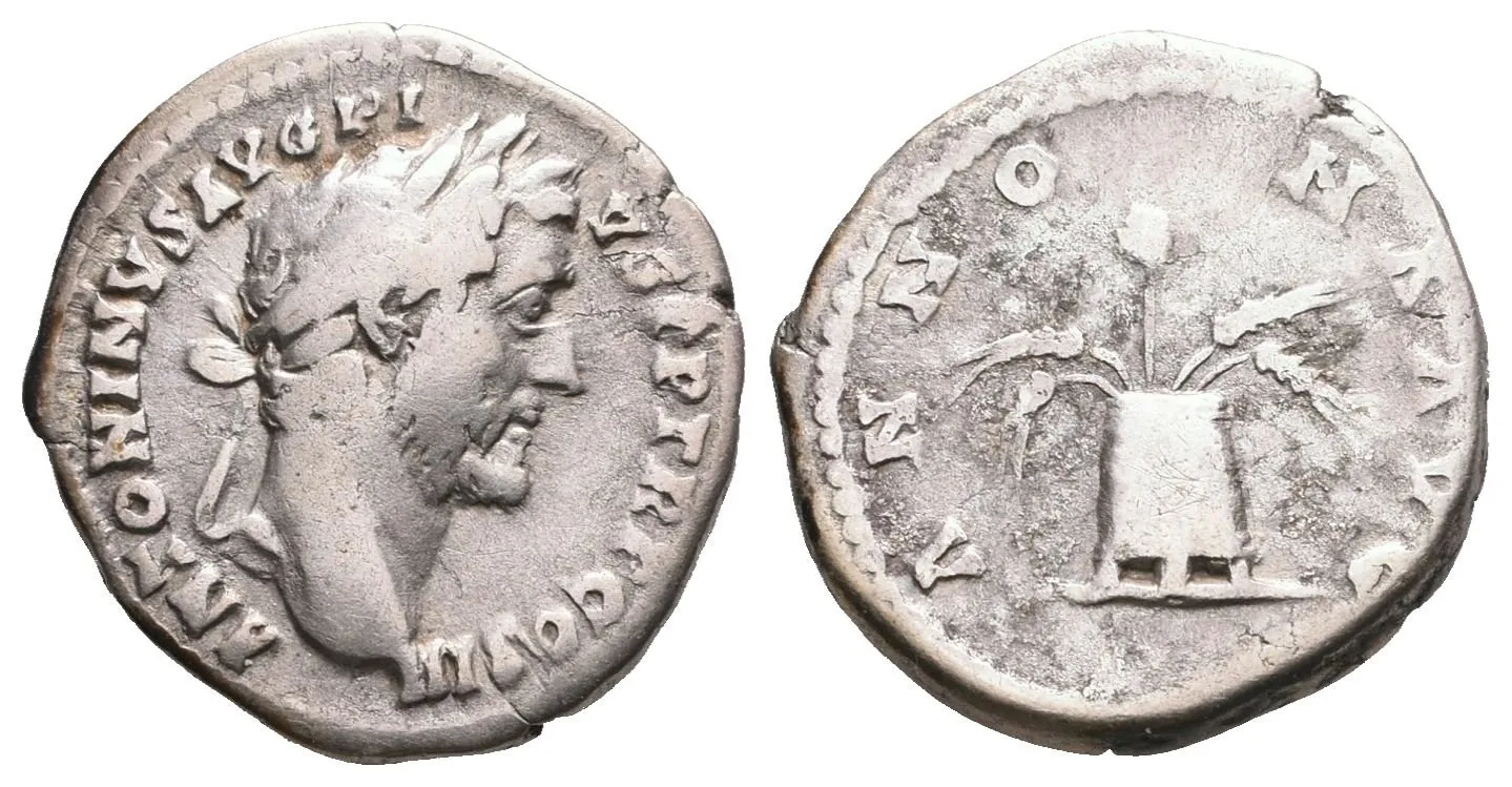Antoninus Pius, denár, Řím, RIC 62a