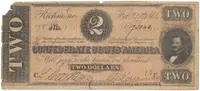 CSA, 2 Dollar 1864, P.66