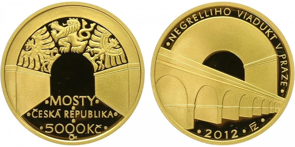 5000 Kč 2012 - Negrelliho viadukt v Praze, PROOF