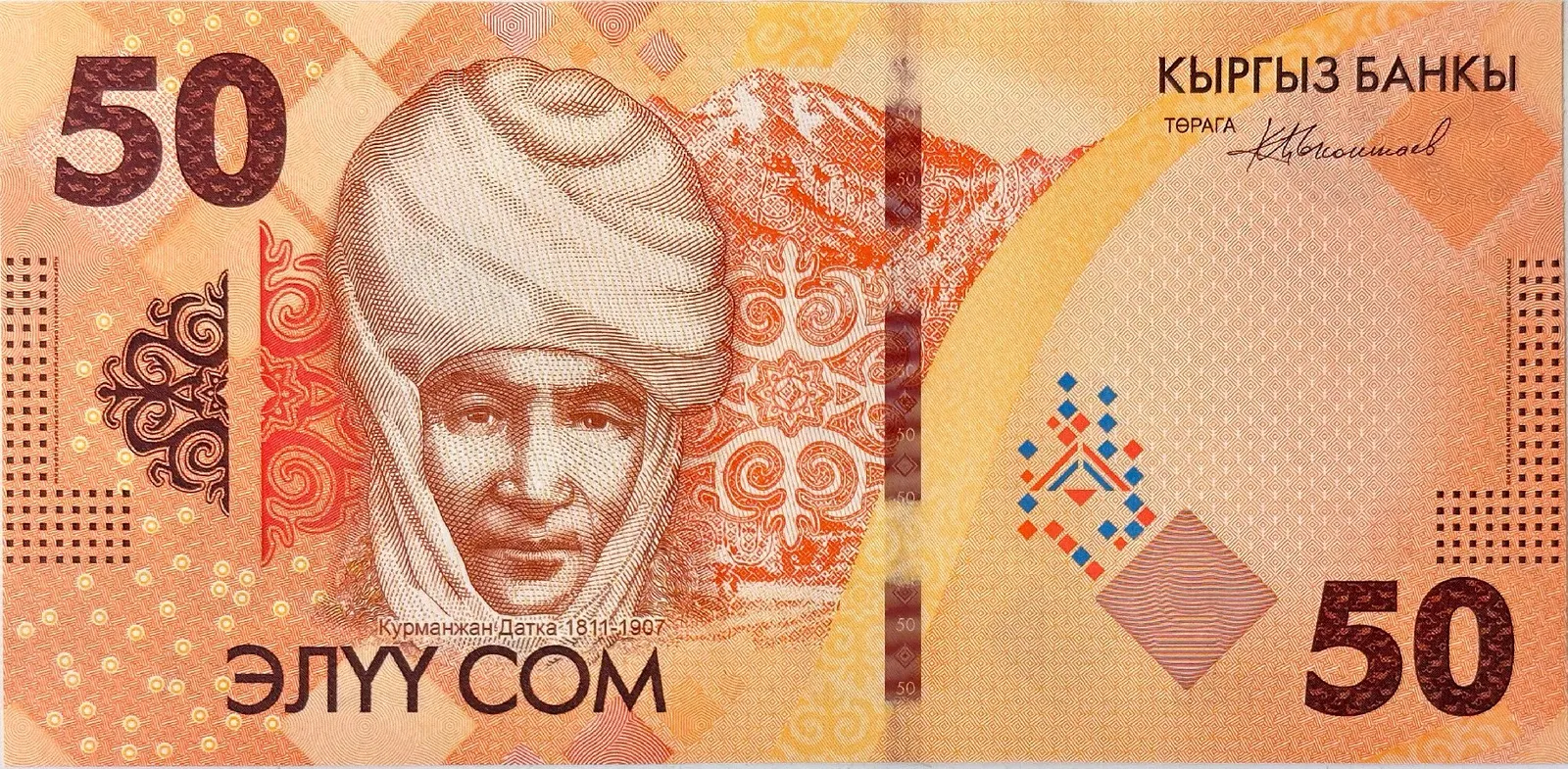 Kyrgyzstán, 50 Som 2023, P.New