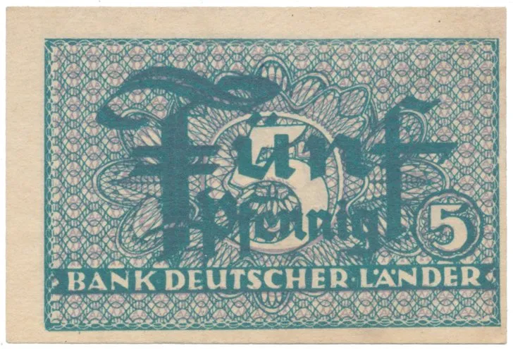 Německo - NSR, 5 Pfennig (1948), Ros.250a