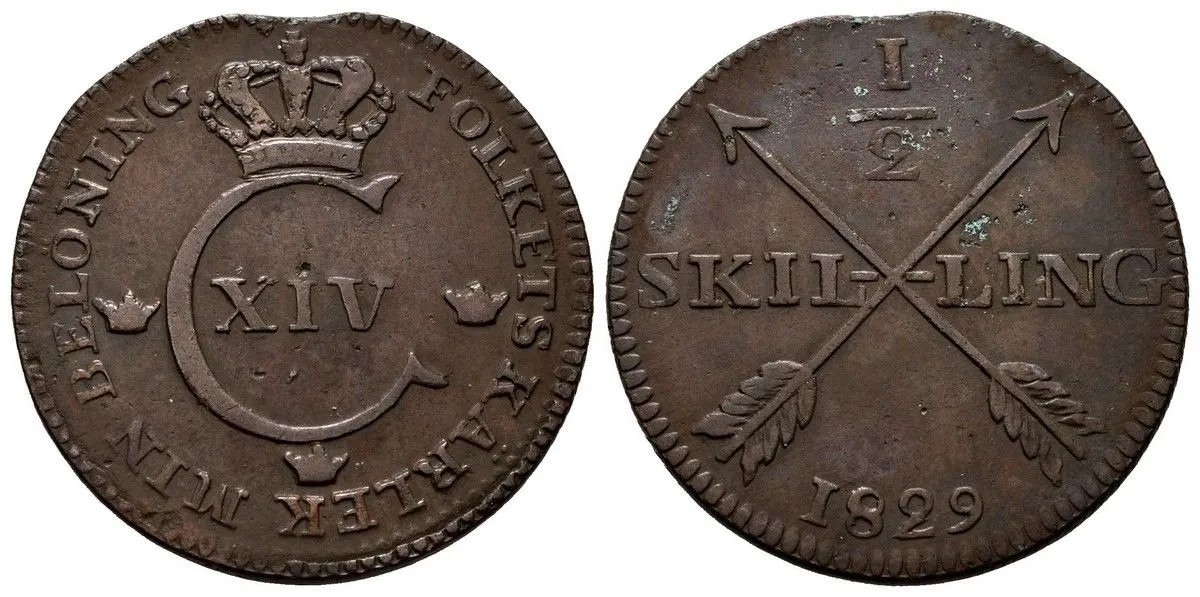 Švédsko, Carl XIV Johan, 1818 - 1844 — 1