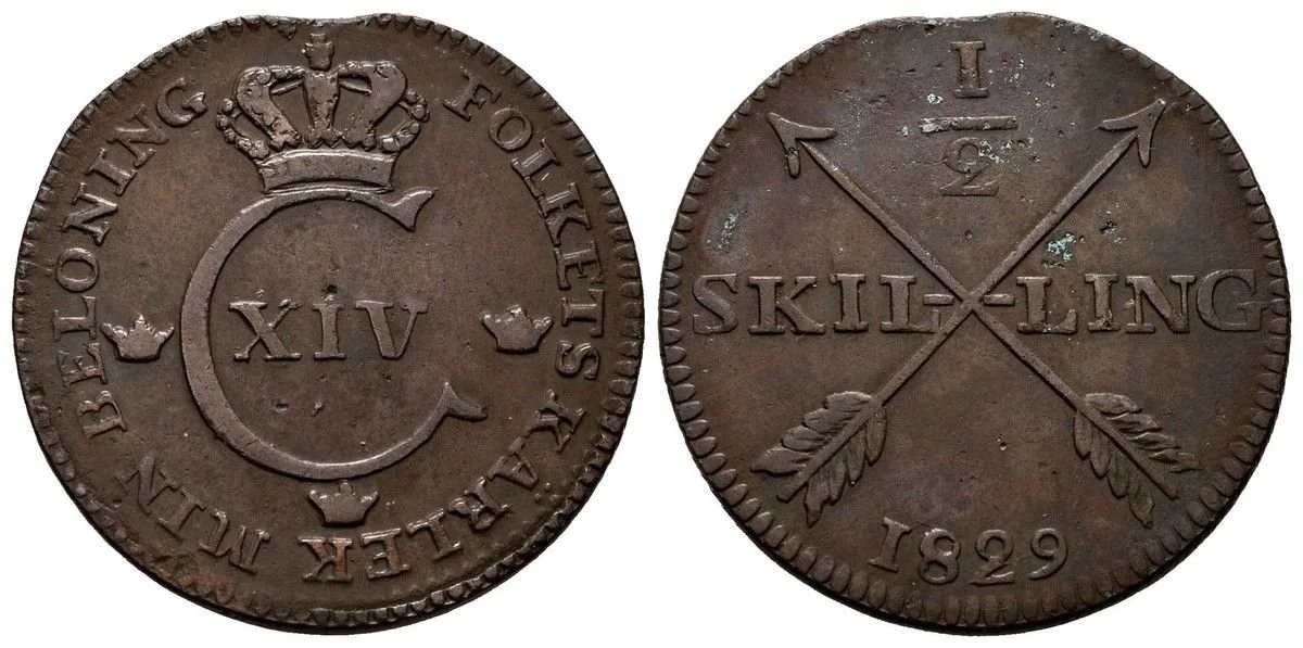 Švédsko, Carl XIV Johan, 1818 - 1844 — 1