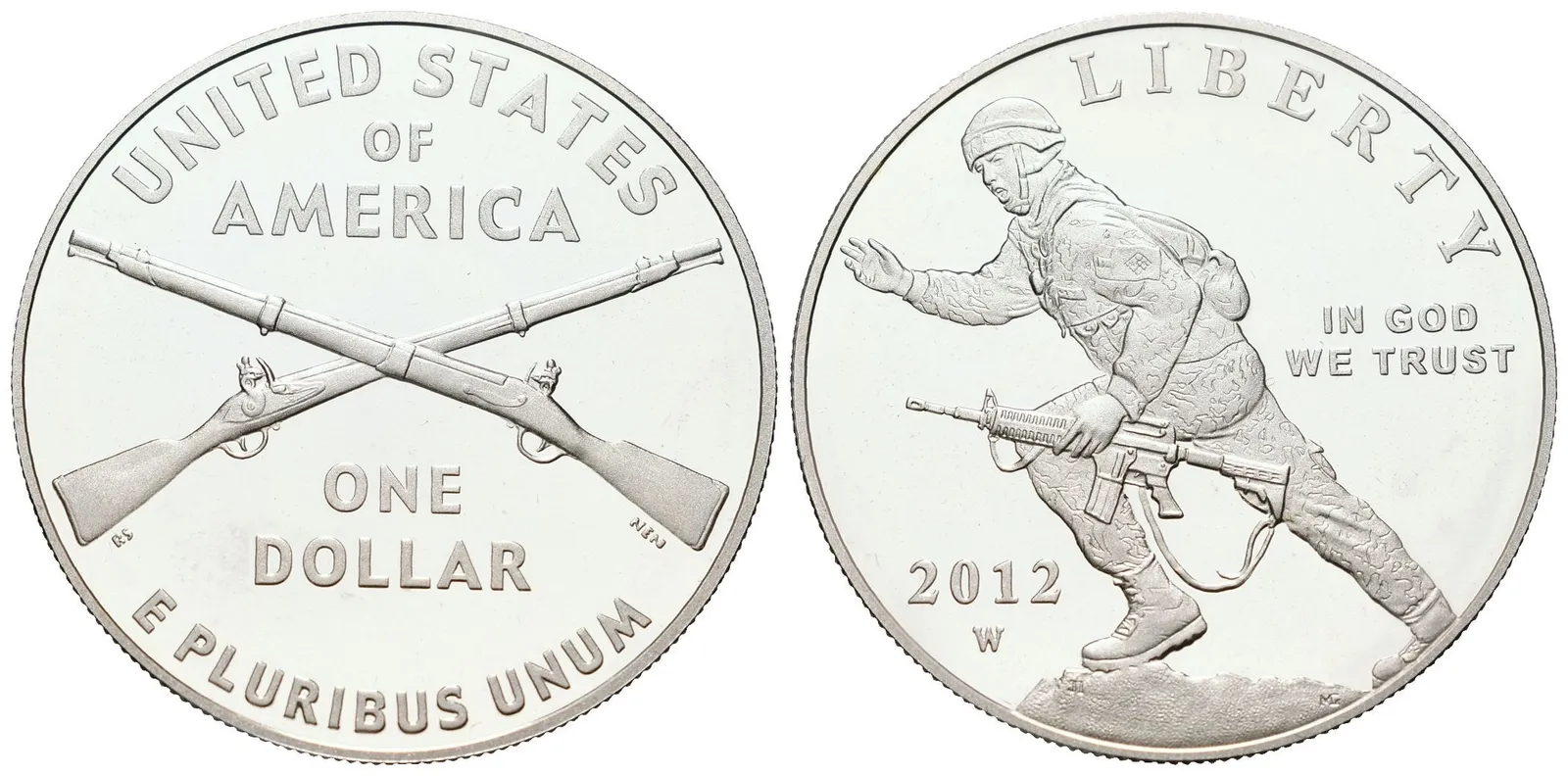 USA, 1 Dollar 2012 - Voják, PROOF