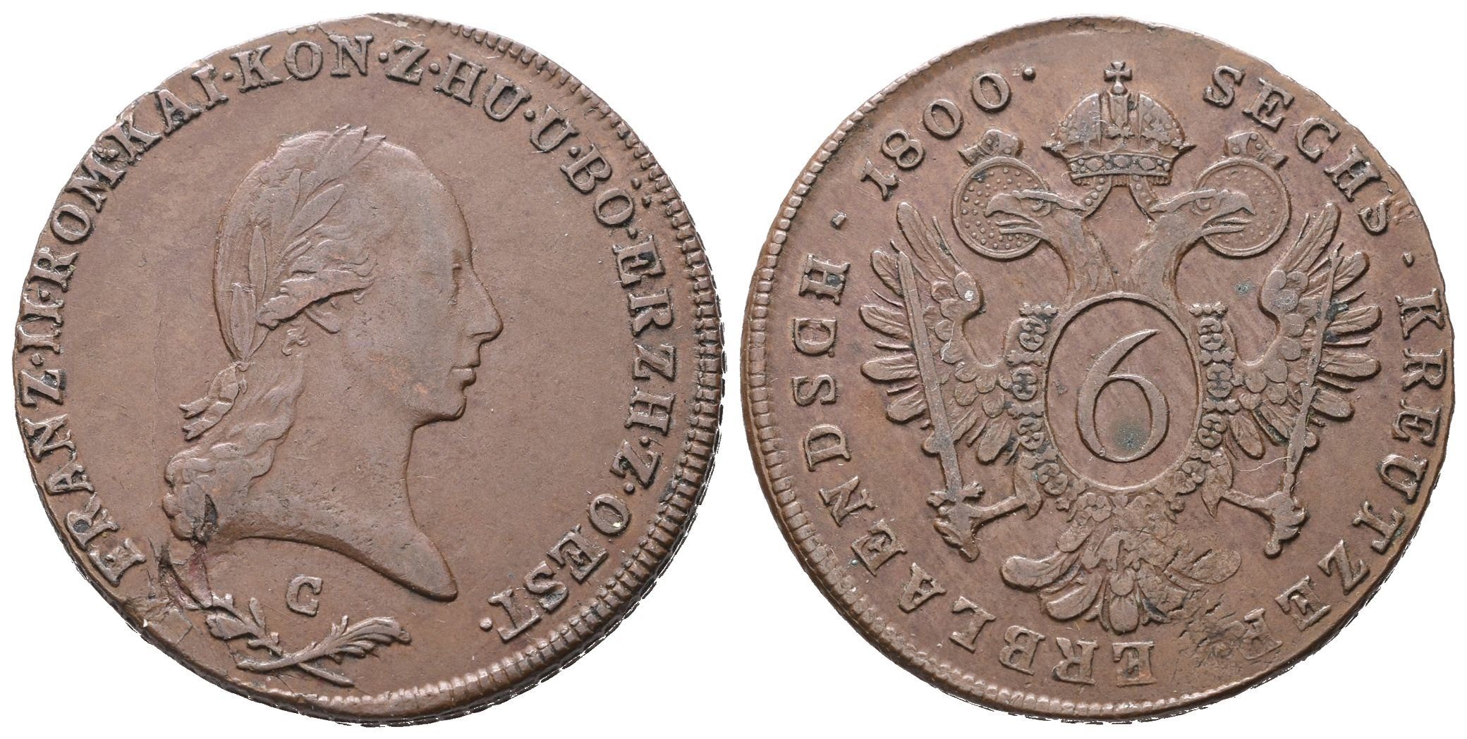 František II., 6 Krejcar 1800 C