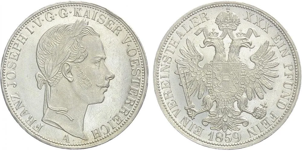 Rakouská a spolková měna, 1857 - 1892 — 1