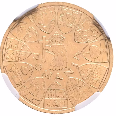 20 Lei 1944 (bez označení nominálu), Au 0,900 (6,55 g), KM.M6, etue NGC,