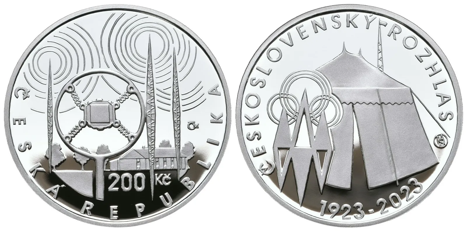 200 Kč 2023 - Československý rozhlas, PROOF
