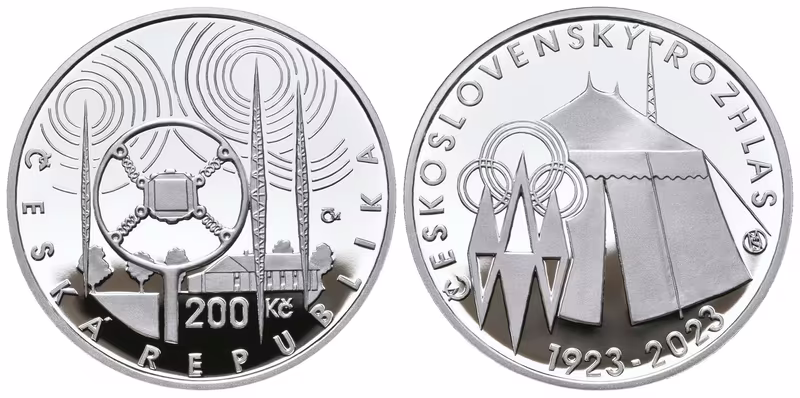 200 Kč 2023 - Československý rozhlas, PROOF
