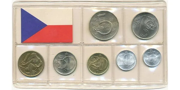 Ročníková sada mincí 1980