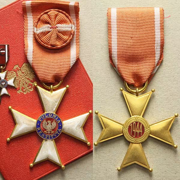 Řád Za obrození Polska, IV. třída, důstojník, typ 1944