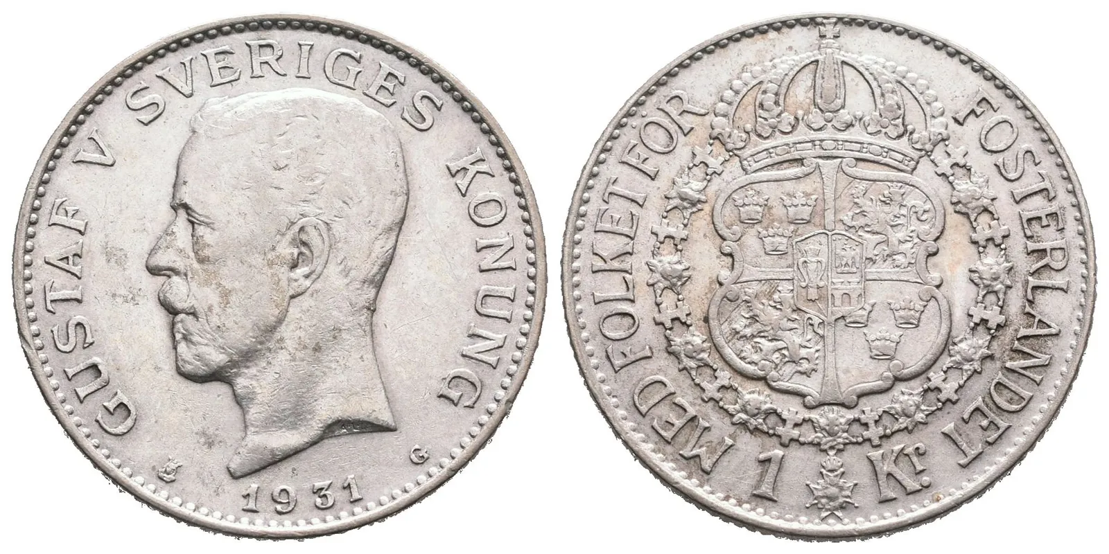 Švédsko, 1 Koruna 1931
