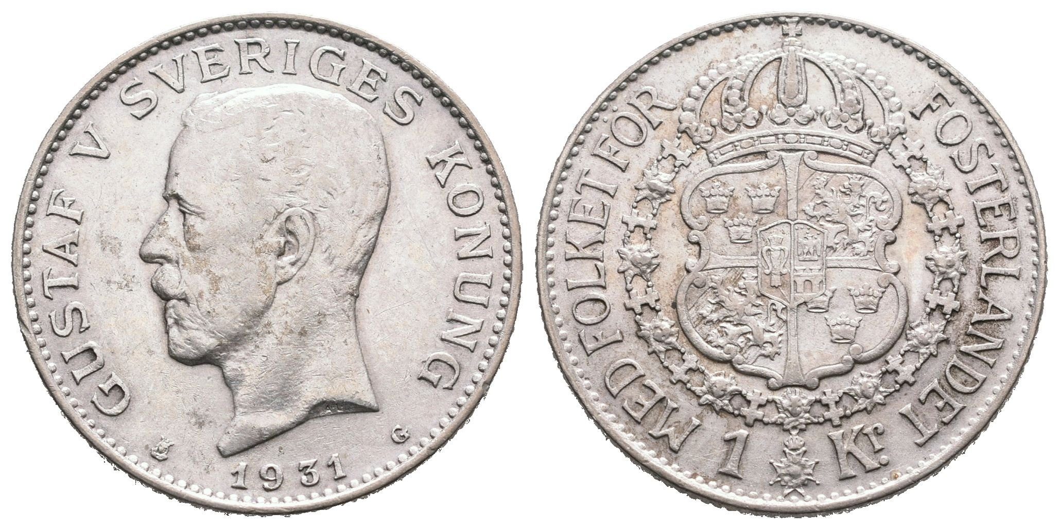 Švédsko, 1 Koruna 1931